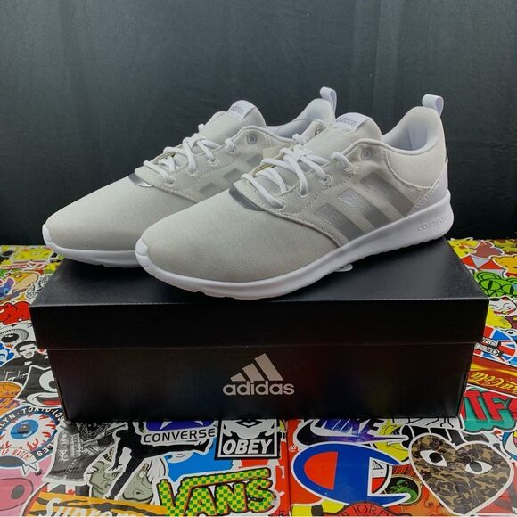 Adidas QT Racer 2.0 Silver Women’s Various Sizes - Picture 1 of 13